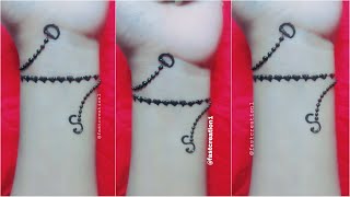 Latest S, D lovely tattoo mehndi design।। simple tattoo mehndi design for beginners।। easy tattoo