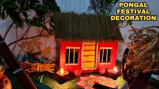 Miniature Pongal Festival Setup | Sankranthi, Pongal Decoration Ideas | DIY Crafts |