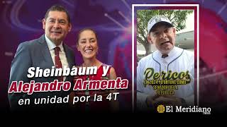 Sheinbaum y Alejandro Armenta por la unidad de Morena en Puebla