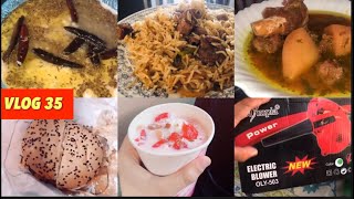 Vlog 35 /A week of meals |Lauki Ka Raita ,Aloo Gosht ,chicken karahi, grill burger, Beef pulao