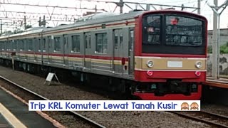 Naik Kereta KRL Commuter Line Stasiun Sudimara - Tanah Abang - Melintas Kuburan Tanah Kusir