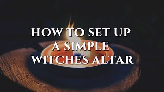 SIMPLE Witches Altar How To