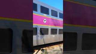 MBTA Rotem cab #1848 @ Armstrong crossing with a horn salute! #mbta #train #hornshow