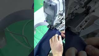 LockStitch Automatic Denim High Speed Bottom Hemming Machine For Jeans With Small Cylinder #shorts