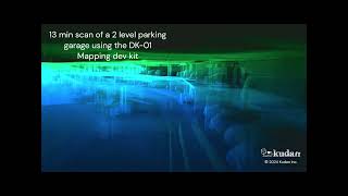 Kudan Handheld Mapping Dev Kit Demo - Indoor Parking Structure