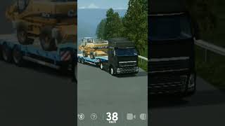 truck trailer angkut excavator game simulasi - heavy machine & mining simulator - android gameplay