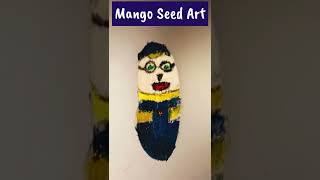 Mango seed craft, Making cartoon character using mango seed | Art Activity for #activityideas #diy