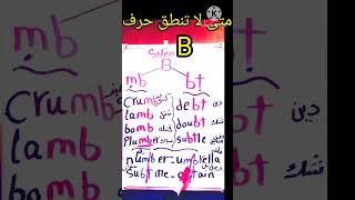 شرح الحروف الصامتة بالانجليزي  silent letters -الحروف التى لا تنطق فى اللغة الإنجليزية تأسيس انجليزي