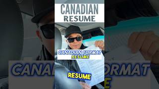 Resume Format in Canada #fypシ #resume #career #workincanada #philippines #canada