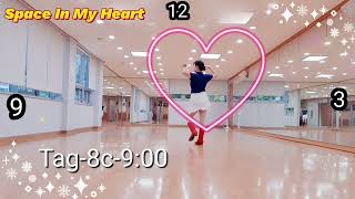 초중급Space in My Heart   Count:32  Wall:4   Level:Improver