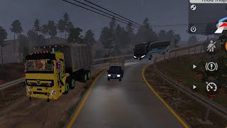 Game Mobil Truk Molen/Mixer Oleng Ud Quester Besar, Lewat Jalur Exstrime, Bussid Mobil Simulator.