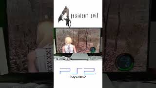 ashley menyelamatkan leon, resident evil 4 ps2 layar fullscreen