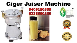 Ginger Juice Machine in APS Industries