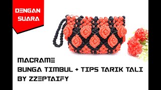 Tutorial Macrame Membuat Motif Bunga Timbul Mawar By Zeptaifyx