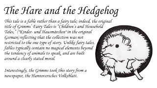 The Hare and the Hedgehog | Fable from the Brothers Grimm