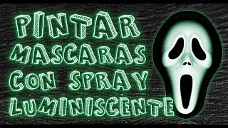 Cómo pintar una máscara con Spray luminiscente Azul