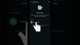 Create Favorite People List on WhatsApp #whatsapp #howto #favorite