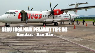 SERU JUGA Naik Pesawat Baling-Baling Atr 72-600 from Kendari Bau Bau