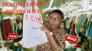 THRIFT WITH ME|PLATOS CLOSET AMAZING CLEARANCE 90% OFF #thrift #platoscloset #haul