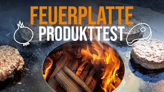 Test: Feuerplatte mit Halterung | Produkttest von Tobias