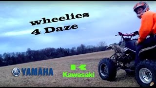 Yamaha Blaster and KFX400 Wheelies