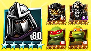 TMNT Legends Shredder Classic, Raph, Mikey, Casey Jones, Mondo Gecko