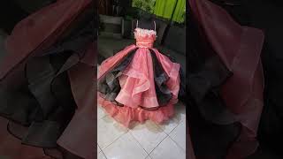 cascading gown for kids #kidsfashion #kidsgown #cascadinggown