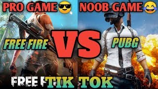 FREE FIRE VS PUBG TIKTOK VIDEO || FREE FIRE VS PUBG.