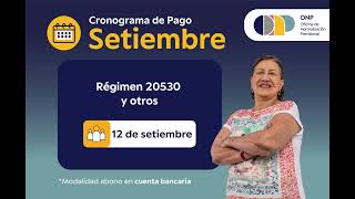 CRONOGRAMA DE PAGO DE PENSIONES - SETIEMBRE 2024