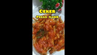 Resep Ceker Pedas Manis, super mantap,super enak,wajib coba!#shorts#cekerpedasmanis#menusederhana