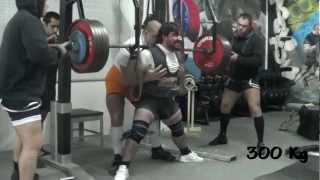 Nuno Couto - 300 kg Agachamento - 1ª Tentativa