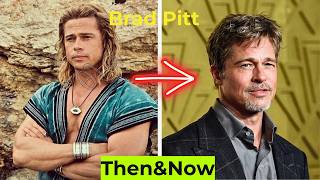 Troy 2004 ★ Cast Then and Now 2024 // Brad Pitt