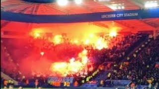 Copenhagen Pyroshow in Leicester (Leicester City - FC Copenhagen 18/10/16)