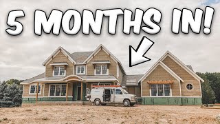 5 MONTH UPDATE! It's Moving Quickly! Basement Framed!