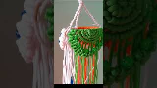 macrame tricolour jhumar #macrame #viralsong #deshrangila #art #handmade