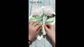 How To Make a Flower,  a Cute Little Man with Napkin Paper