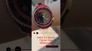 Seiko 5 x Street Fighter Ken Masters LE #wotd #watches #watchreviews #seiko #streetfighter #seiko5