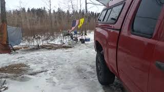 Camping at Rennselaerville State Forest on January 14, 2024