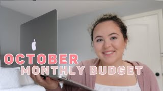 OCTOBER 2022 Budget With Me 💸🤍what I spend, save & invest in a month