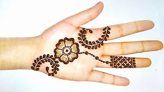 Easy flower mehndi| Designer mehndi design| Mehndi design simple| Mehndi ka design| Back hand mehndi