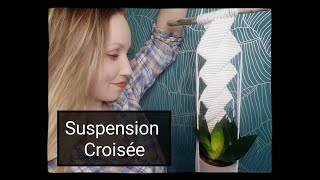 Suspension en macramé pour plante