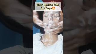 😱Before Karwa chauth Diy Milk Facial At Home For Glowing Skin Must Try #shorts #ytshorts #facial