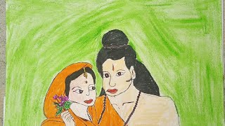 siya ram drawing with sketch colour/#viral/#shorts/#youtubeshorts