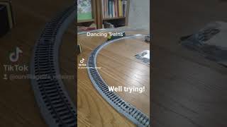 Dancing Trains...well trying? #trains #railway #modelrailway #trainspotting #dancing