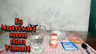 Minuman es yakult susu nutrisari//seger!!!