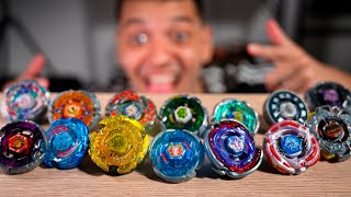 sim, é real... POLEX MOSTRA SUA COLEÇÃO DE BEYBLADES (altamente secreta)