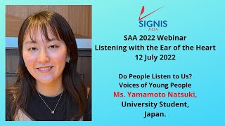 SAA 2022 'Do People Listen to Us' by Ms Yamamoto Natsuki, Japan