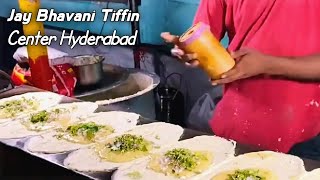 Jai Bhavani Tiffin Center Chanda Nagar Hyderabad | Indian Street Food | #indiantreasurefoodie