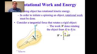 Rotational Dynamics, Energy, Momentum, & Rolling Lecture