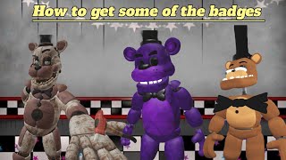 how to get some of the badges in:FNaF: Corrupted Overdawn RP😃👍